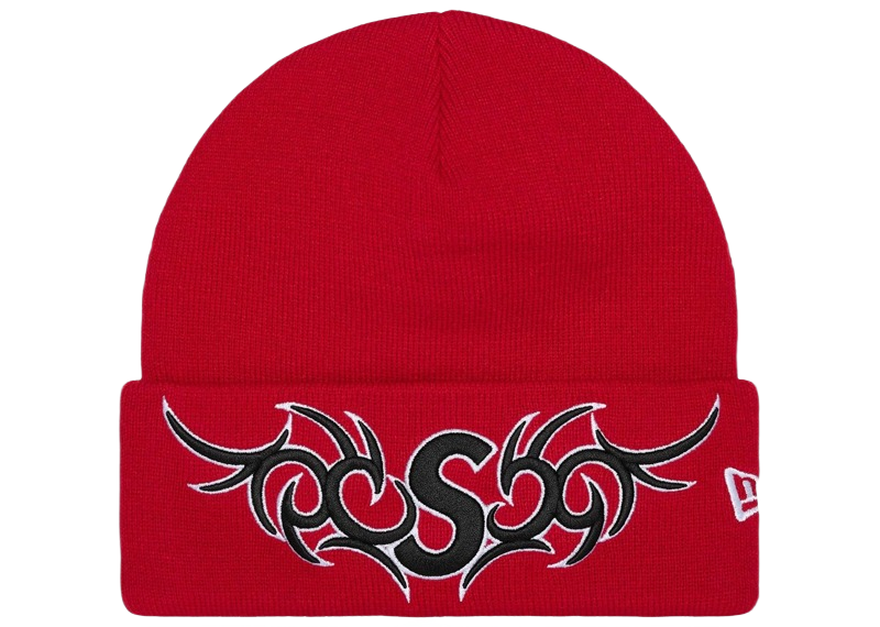 Supreme New Era Tribal S Logo Beanie Red-Supreme-pikastore.cz