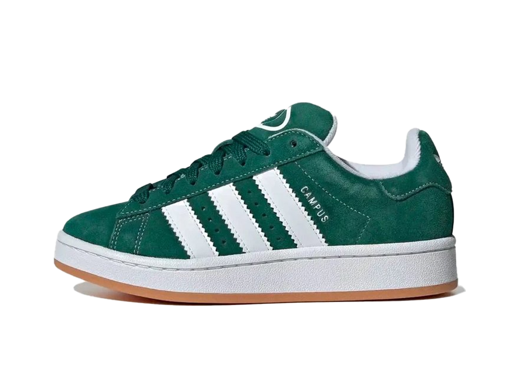 Adidas Campus 00s Dark Green White (Kids)-sneakers-Adidas-pikastore.cz
