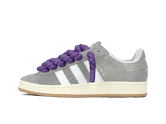 Adidas Campus 00s Gray Rope Laces Purple