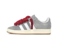 Adidas Campus 00s Gray Rope Laces Red