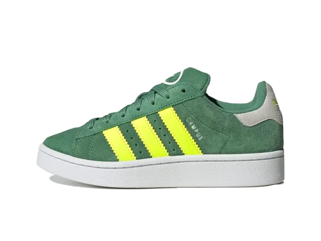 Adidas Campus 00s Preloved Green Solar Yellow (Kids)-sneakers-Adidas-pikastore.cz