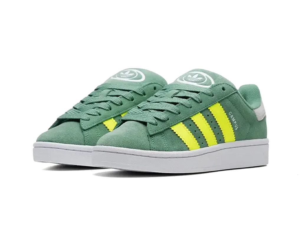 Adidas Campus 00s Preloved Green Solar Yellow (Kids)-sneakers-Adidas-pikastore.cz