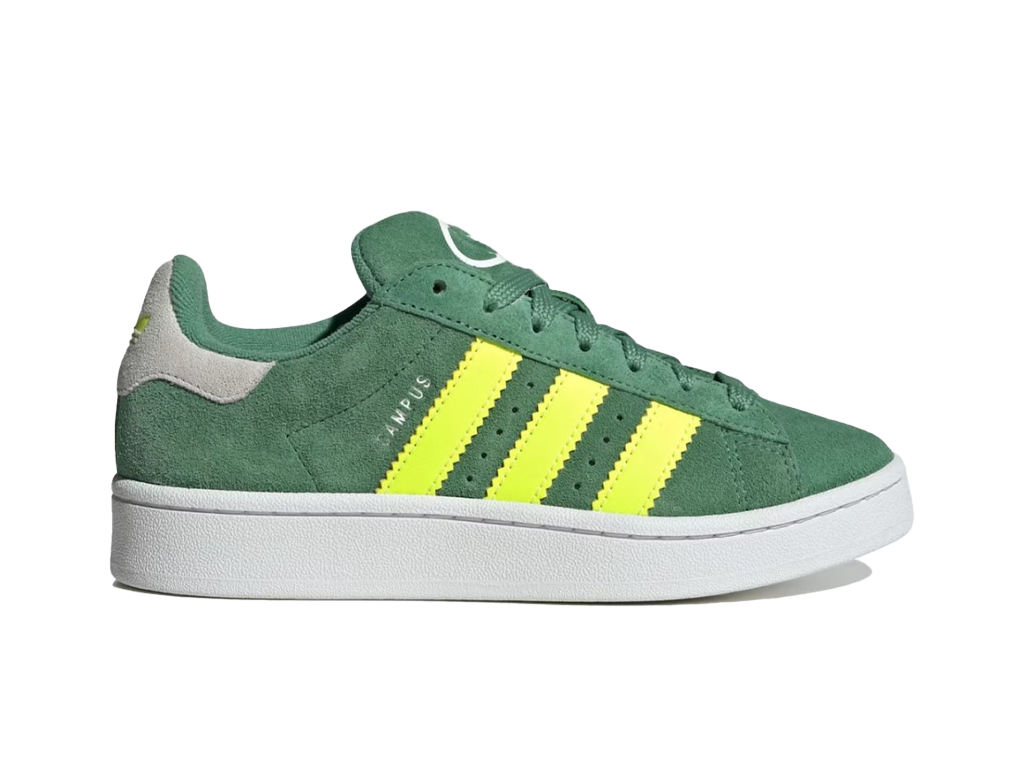 Adidas Campus 00s Preloved Green Solar Yellow (Kids)-sneakers-Adidas-pikastore.cz