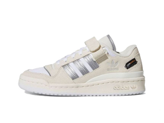 Adidas Forum Low J Off White Silver Metallic