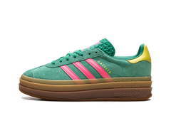 Adidas Wmns Gazelle Bold Court Green Lucid Pink