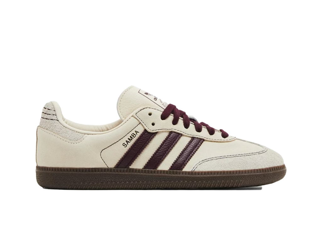 Adidas Wmns Samba OG Wonder White Maroon-Adidas-pikastore.cz