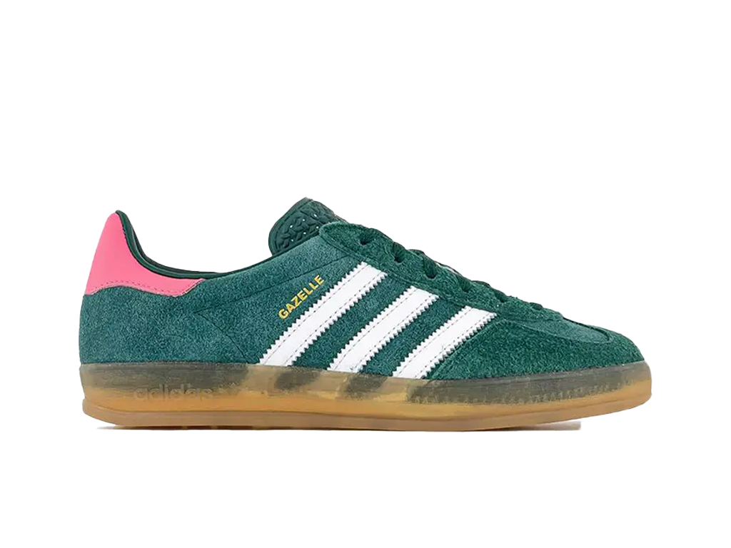 Adidas Gazelle Indoor Collegiate Green Lucid Pink (Women's)-sneakers-Adidas-pikastore.cz