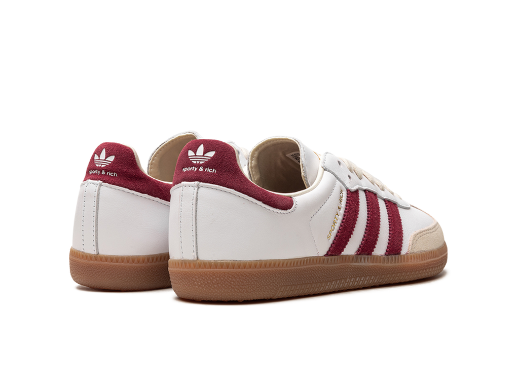 Adidas Samba Sporty & Rich White Collegiate Burgundy-sneakers-Adidas-pikastore.cz