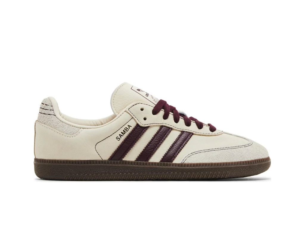 Adidas Wmns Samba OG Wonder White Maroon