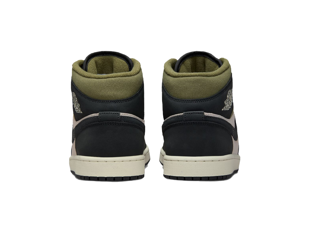 Air Jordan 1 Mid Off Noir Medium Olive – tenisky – fotka 4 z 5
