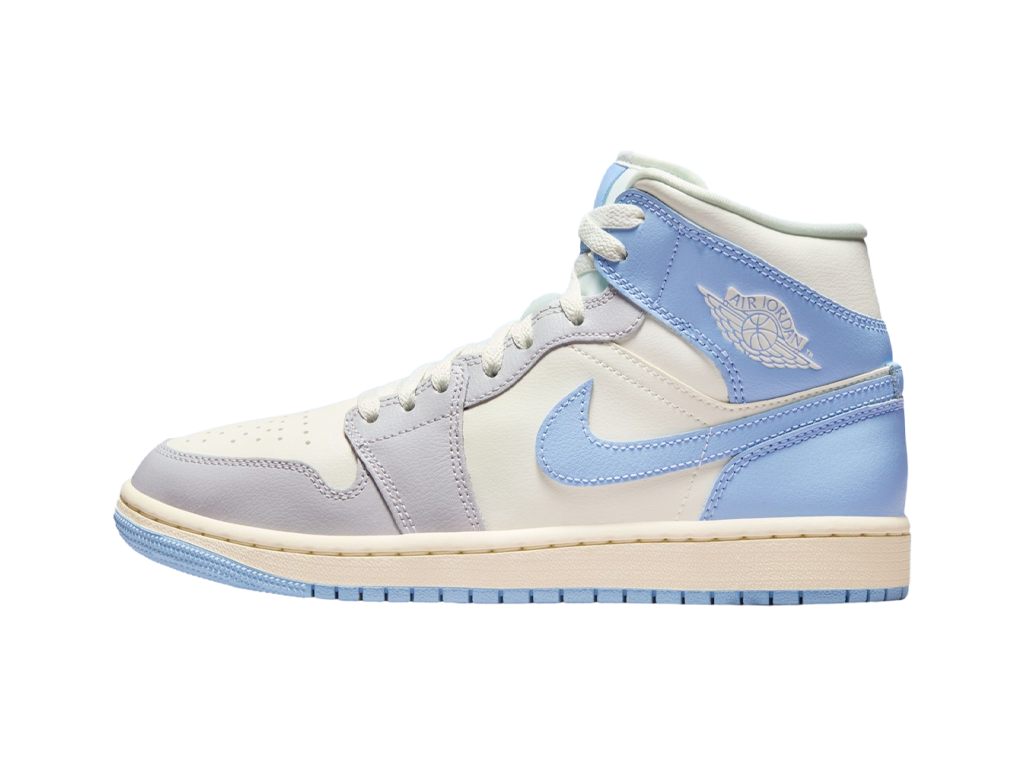 Air Jordan Jordan 1 Mid Psychic Blue Sail Coconut Milk (Women's) – tenisky, modrá