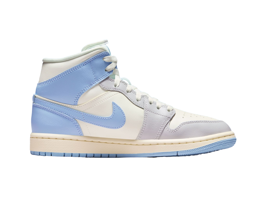 Air Jordan Jordan 1 Mid Psychic Blue Sail Coconut Milk (Women's) – adidași – fotografia 3 din 5
