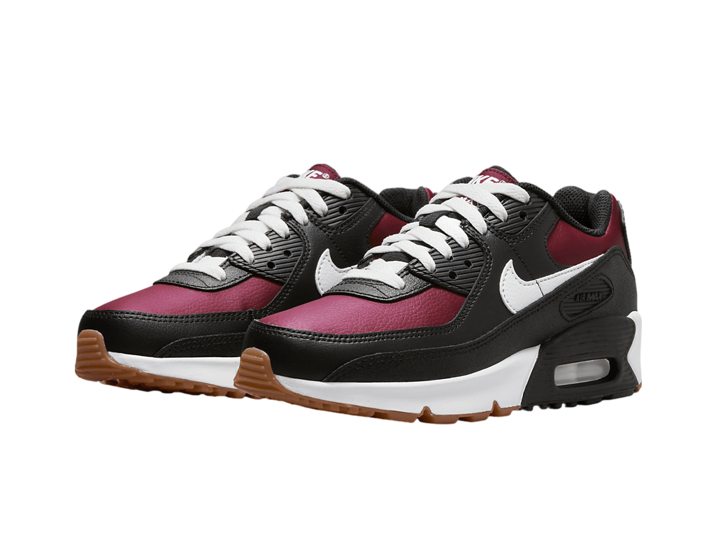 Air Max 90 Leather GS Black Team Red-Nike-pikastore.cz