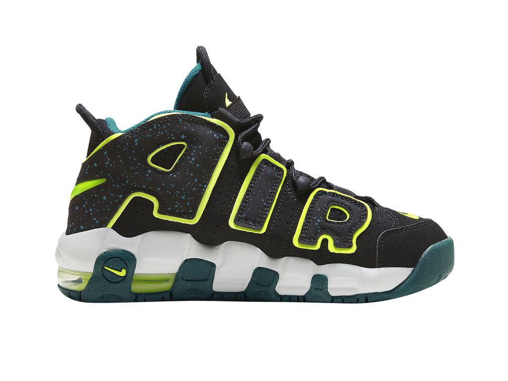 Nike Air More Uptempo GS Black Geode Teal-Nike-pikastore.cz