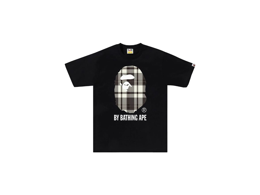 BAPE Check By Bathing Ape Tee Black-Bape-pikastore.cz