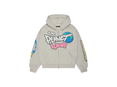 Broken Planet The Planet Is Your Zip Up Hoodie Ash Heather Grey