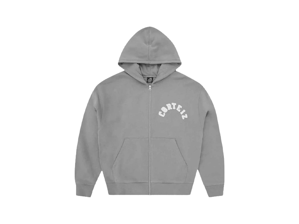 Corteiz Colly Arch Zip Hoodie Grey-Corteiz-pikastore.cz