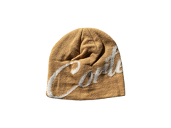 Corteiz Strike Skully Beige Beanie