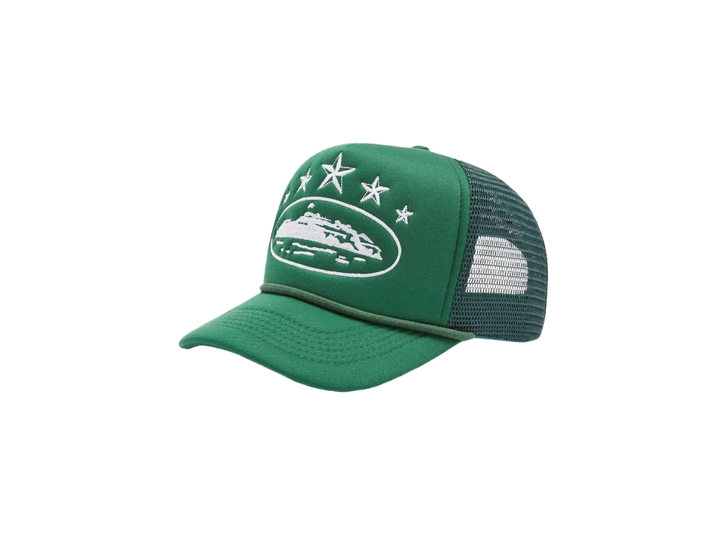 Corteiz 5 Starz Alcatraz Trucker Green-Corteiz-pikastore.cz