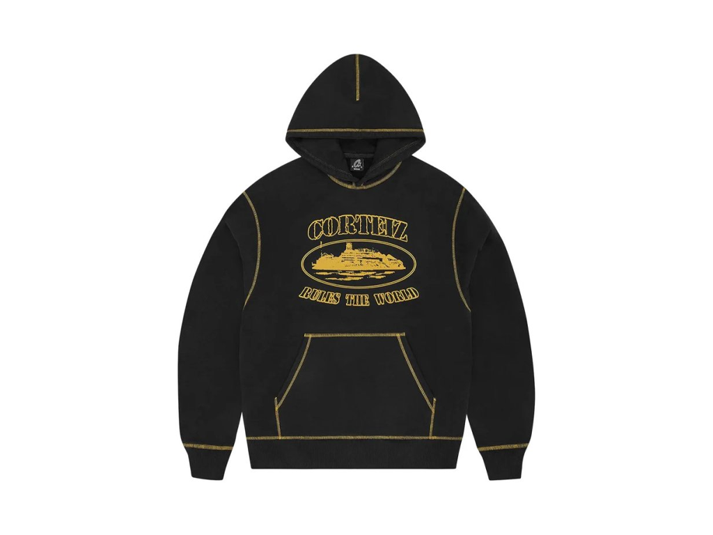トップス CRTZ ALCATRAZ CONTRAST HOODIE Corteiz ALCATRAZ CONTRAST HOODIE [BLACK / YELLOW] size M | eBay