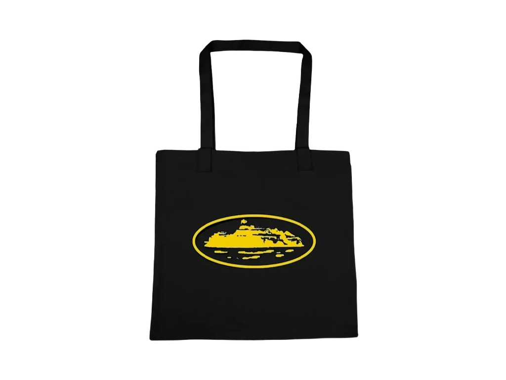 Corteiz Alcatraz Tote Bag Black Yellow-Corteiz-pikastore.cz