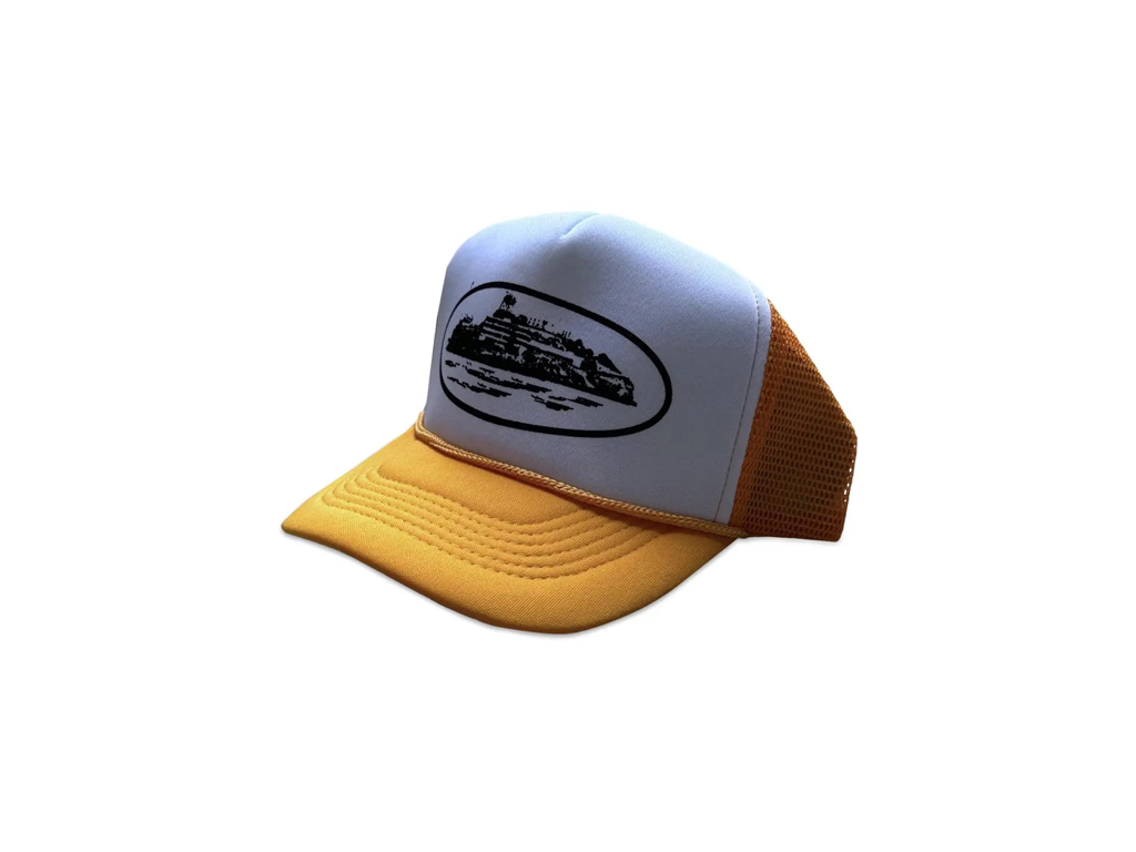 Corteiz Alcatraz Trucker Hat Yellow-Corteiz-pikastore.cz
