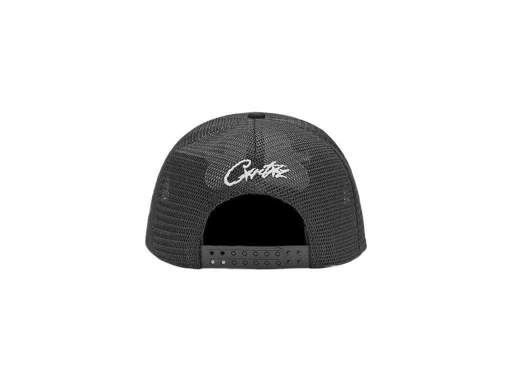 Corteiz Alcatraz Wing Trucker Hat Black/Red/White-Corteiz-pikastore.cz