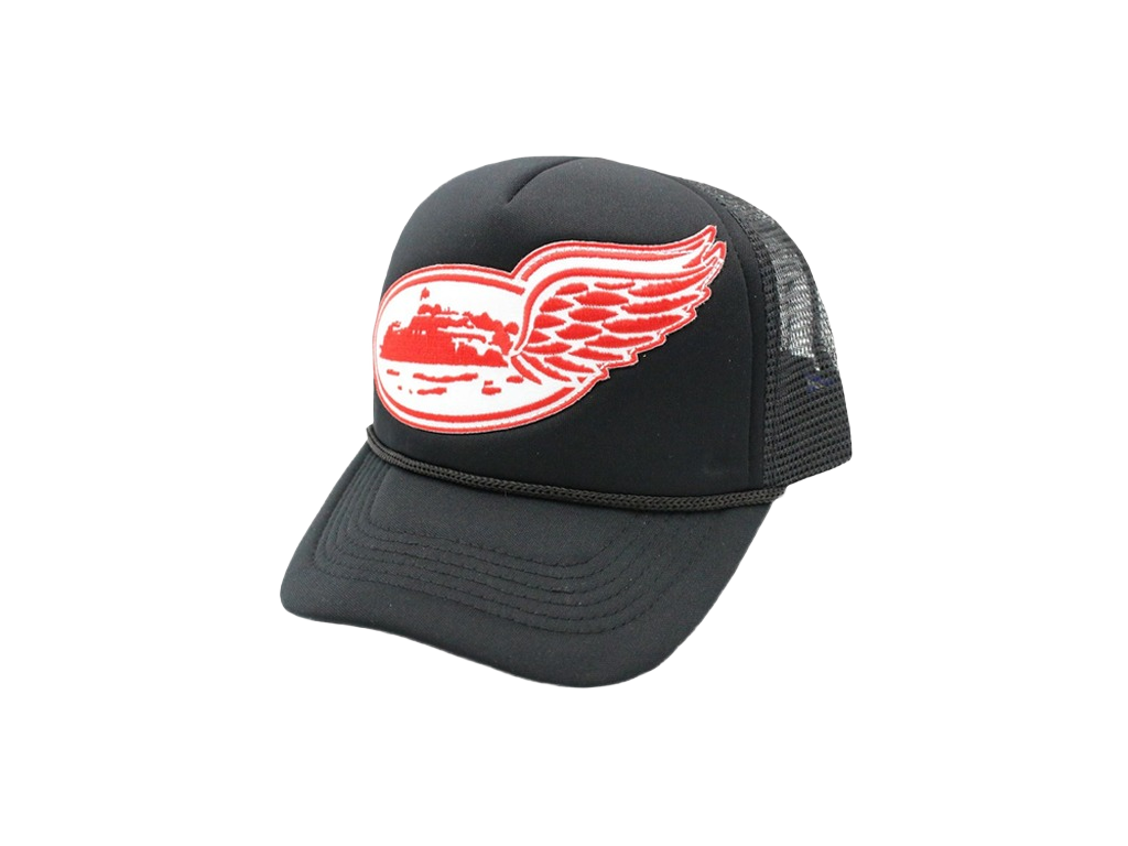 Corteiz Alcatraz Wing Trucker Hat Black/Red/White-Corteiz-pikastore.cz