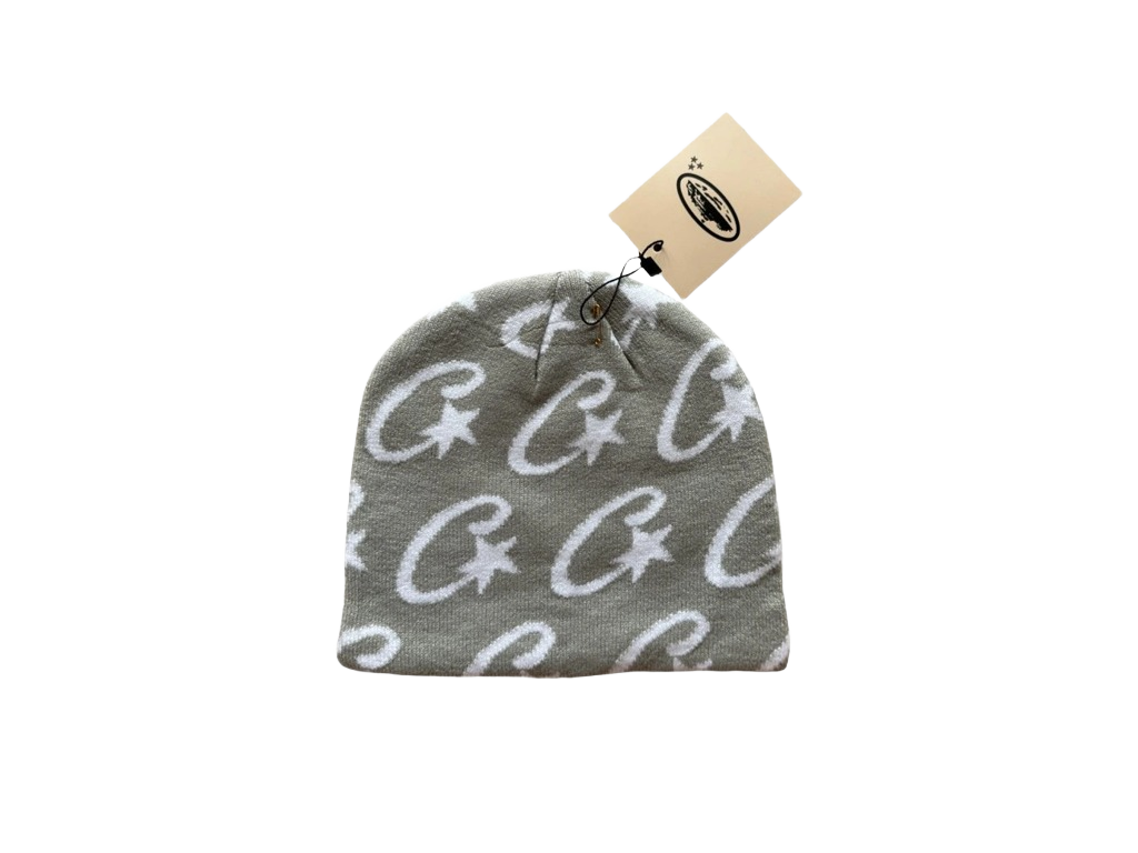 Corteiz Cstarz Monogram Beanie Grey-Corteiz-pikastore.cz