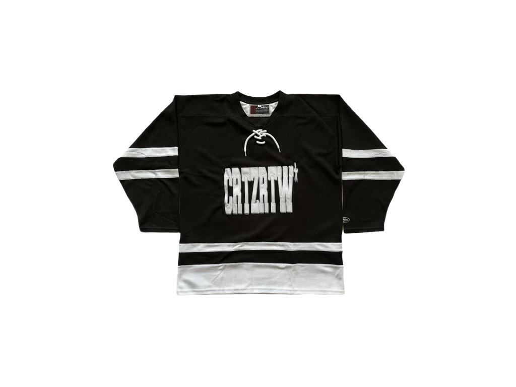 Corteiz Hockey Jersey Bun Da Rest Black White-Corteiz-pikastore.cz