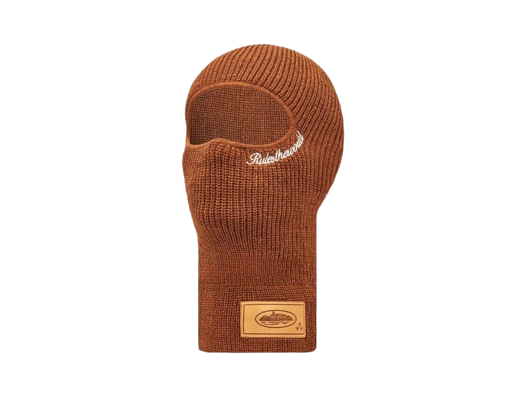 Corteiz Knit Balaclava Brown-Corteiz-pikastore.cz