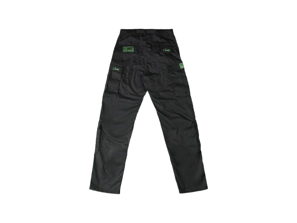 Corteiz Mula Guerillaz Cargos Black/Green-Corteiz-pikastore.cz