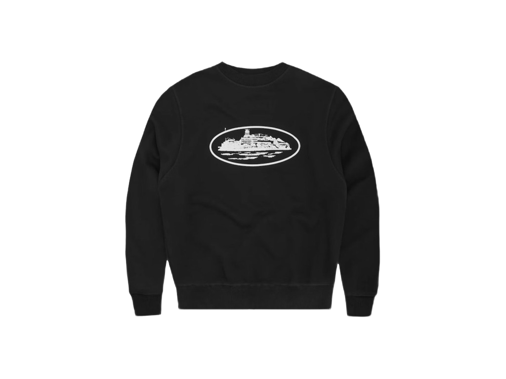 Corteiz OG Alcatraz Sweatshirt Black-Corteiz-pikastore.cz