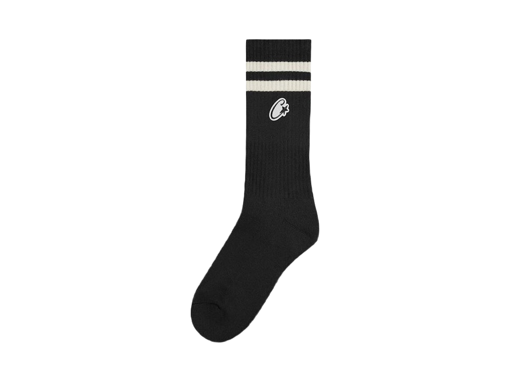 Corteiz Patch Socks Black/White