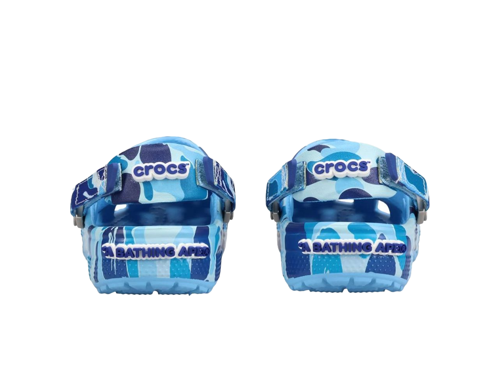 Crocs Classic Clog A Bathing Ape ABC Camo Blue (Kids) – ciabatte – foto 4 di 5