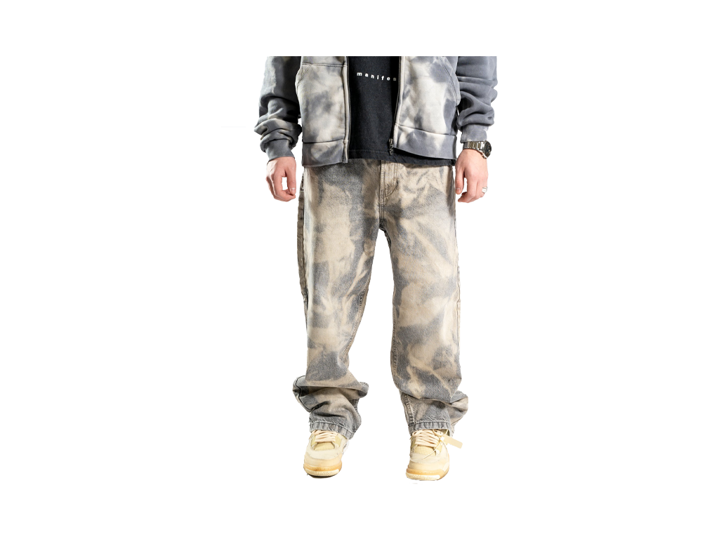 Custom Bleached Jeans-Kalhoty-Custompantsprg-pikastore.cz