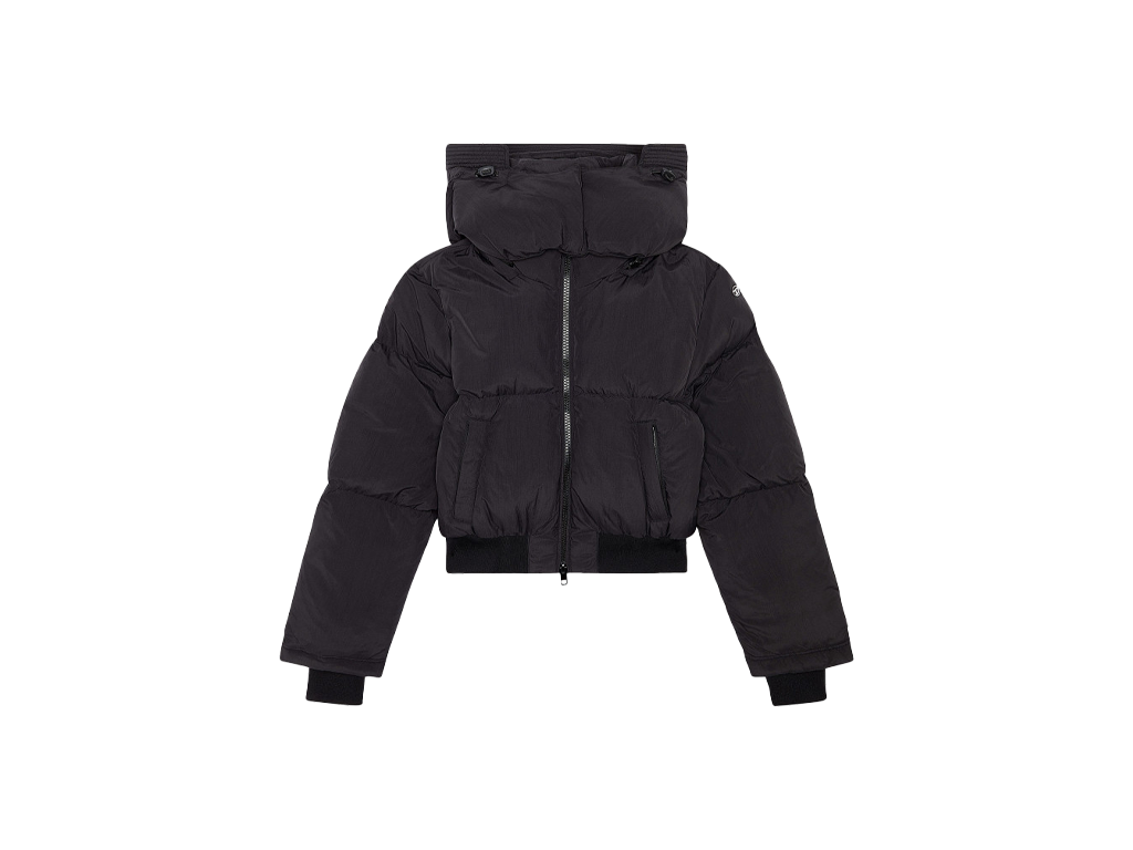 Diesel Bunda W-Peyt-Short Jacket Black-Diesel-pikastore.cz