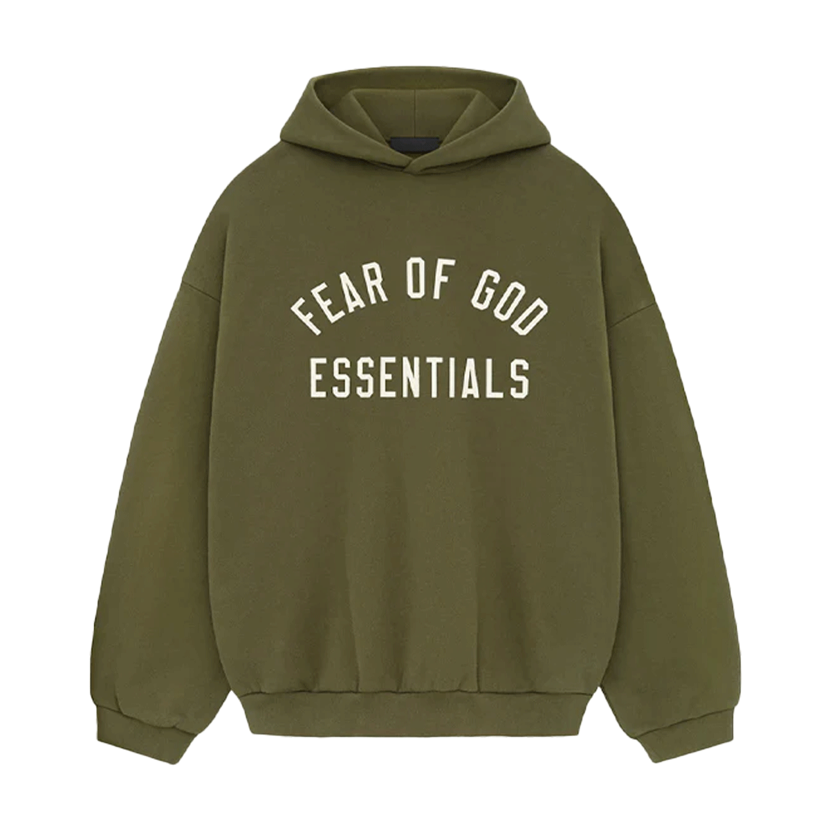 Fear of God Essentials Fleece S24 Hoodie Military-Fear of God-pikastore.cz