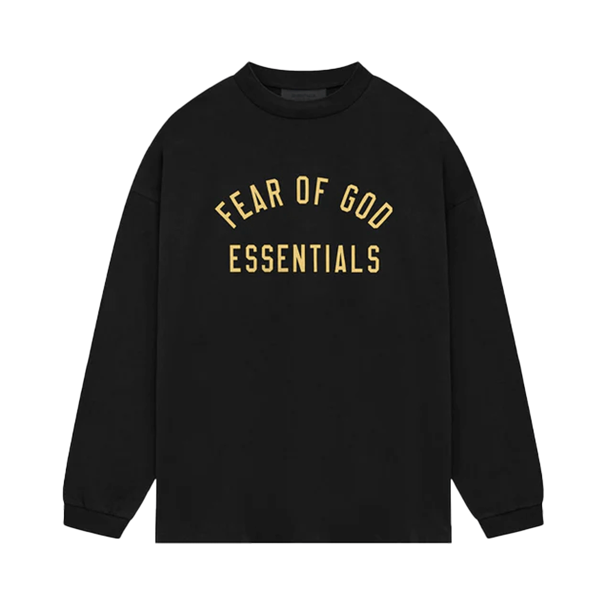 Fear of God Essentials Jersey Long-Sleeve S24 T-Shirt Black-Fear of God-pikastore.cz