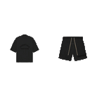 Fear of God Essentials S23 Shorts + S23 T-Shirt Black - SET-Bundle-Fear of God-pikastore.cz