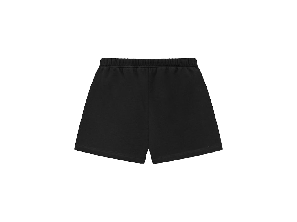 Fear of God Essentials Fleece Soccer Short Black-Essentials-pikastore.cz