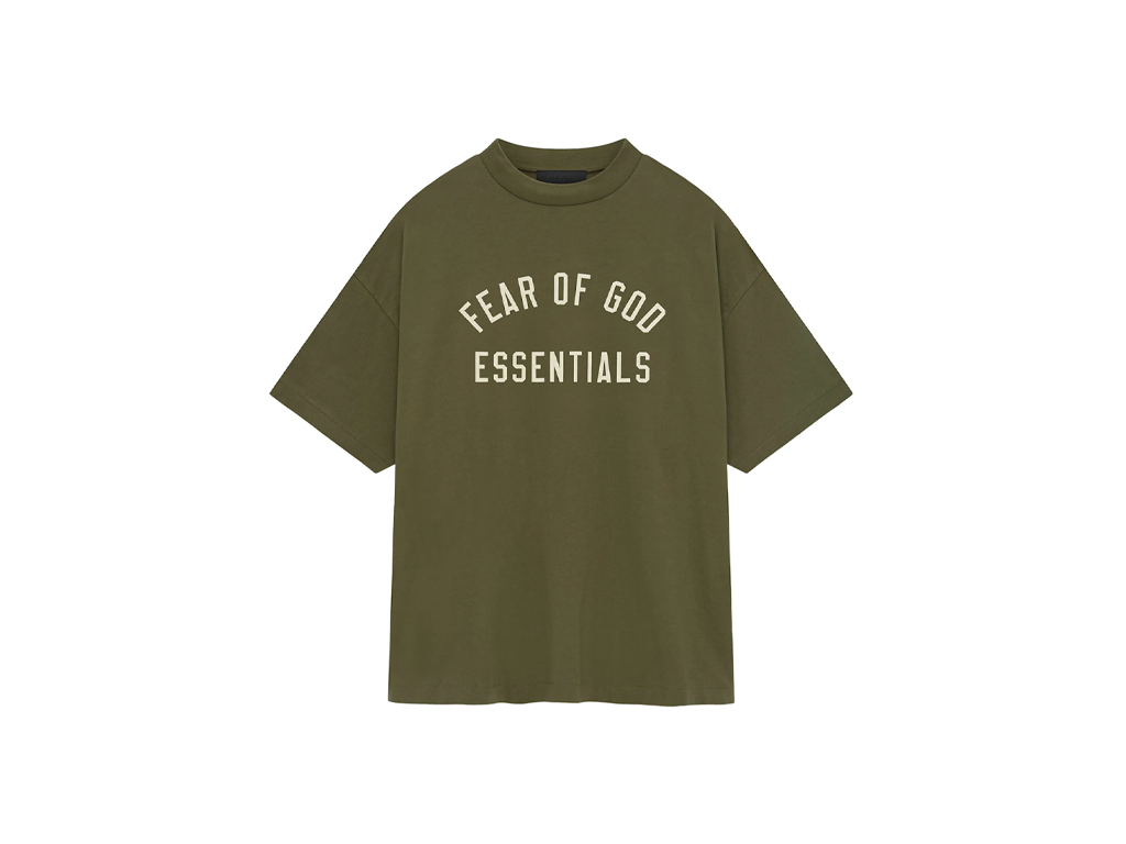 Fear of God Essentials Jersey S24 Crewneck Tee Military-Fear of God-pikastore.cz