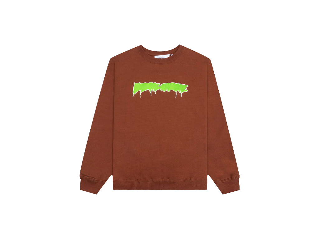 Fucking Awesome Outline Logo Crewneck Argan Oil-Fucking Awesome-pikastore.cz