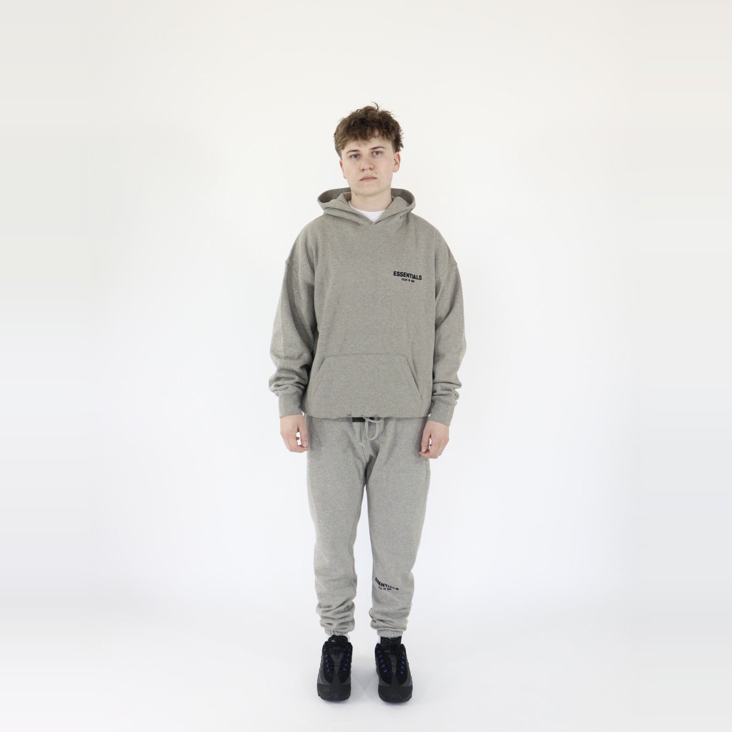 Fear of God Essentials S22 Sweatpants + S22 Hoodie Dark Oatmeal - SET-Bundle-Fear of God-pikastore.cz