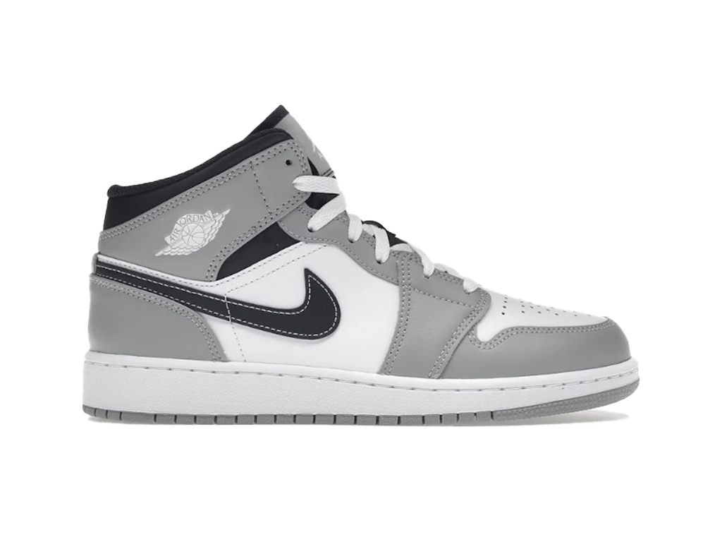 Air Jordan Jordan 1 Mid Light Smoke Grey (GS) – sneakers – foto 3 van 5