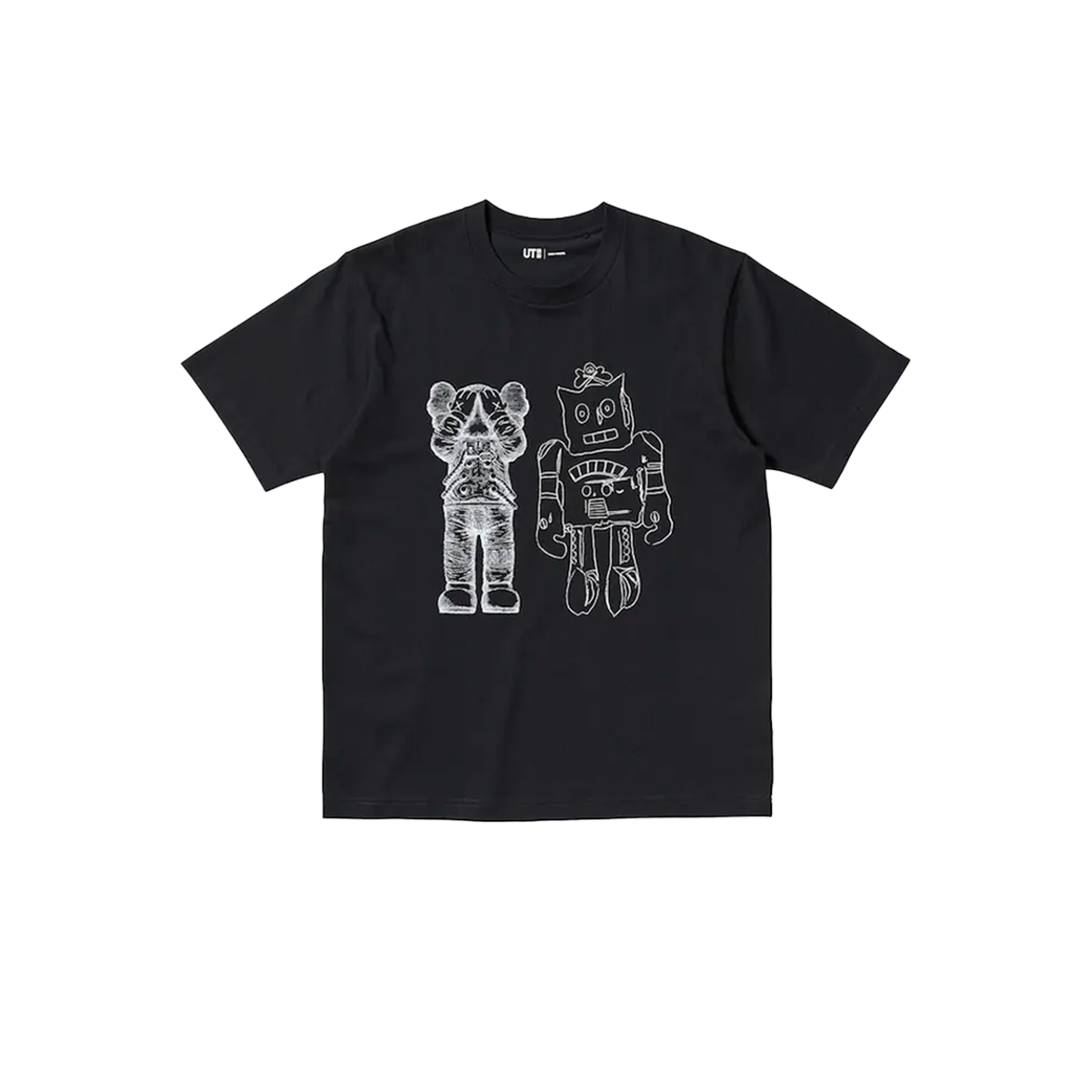 Kaws x Uniqlo Warhol UT Graphic T-shirt Robot Black-Kaws-pikastore.cz