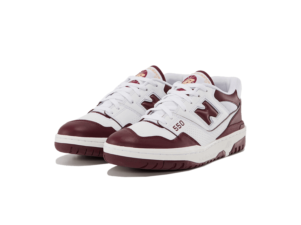 New Balance 550 White Burgundy-sneakers-New Balance-pikastore.cz