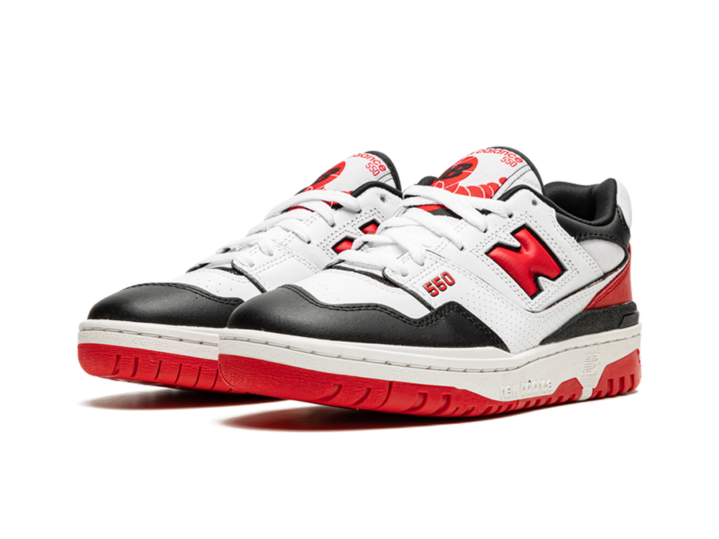 New Balance 550 White Red Black-sneakers-New Balance-pikastore.cz