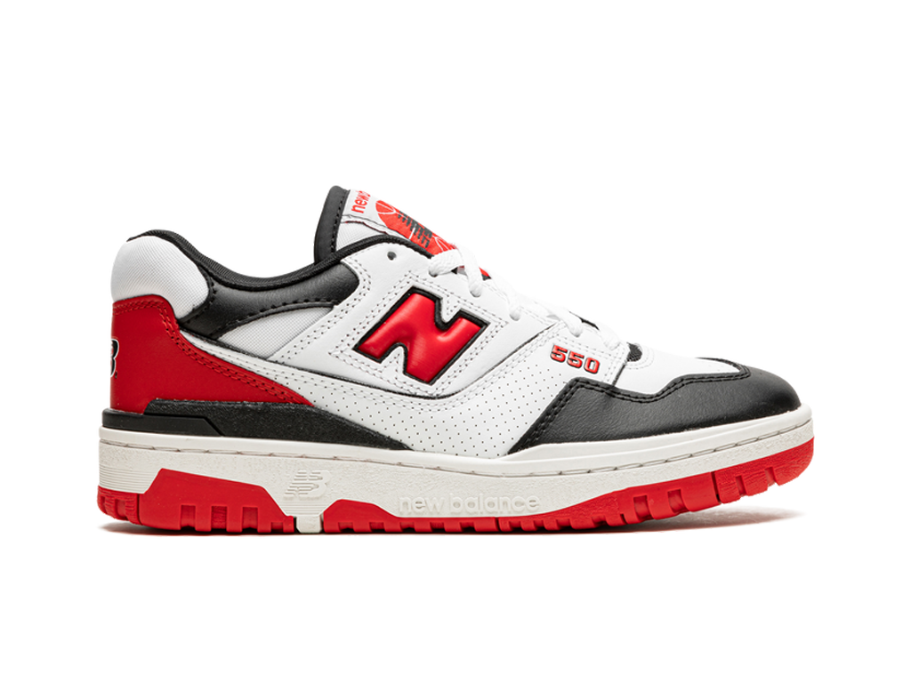 New Balance 550 White Red Black-sneakers-New Balance-pikastore.cz