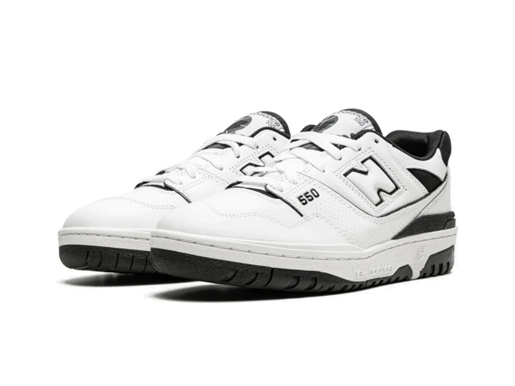 New Balance 550 White Black-sneakers-New Balance-pikastore.cz